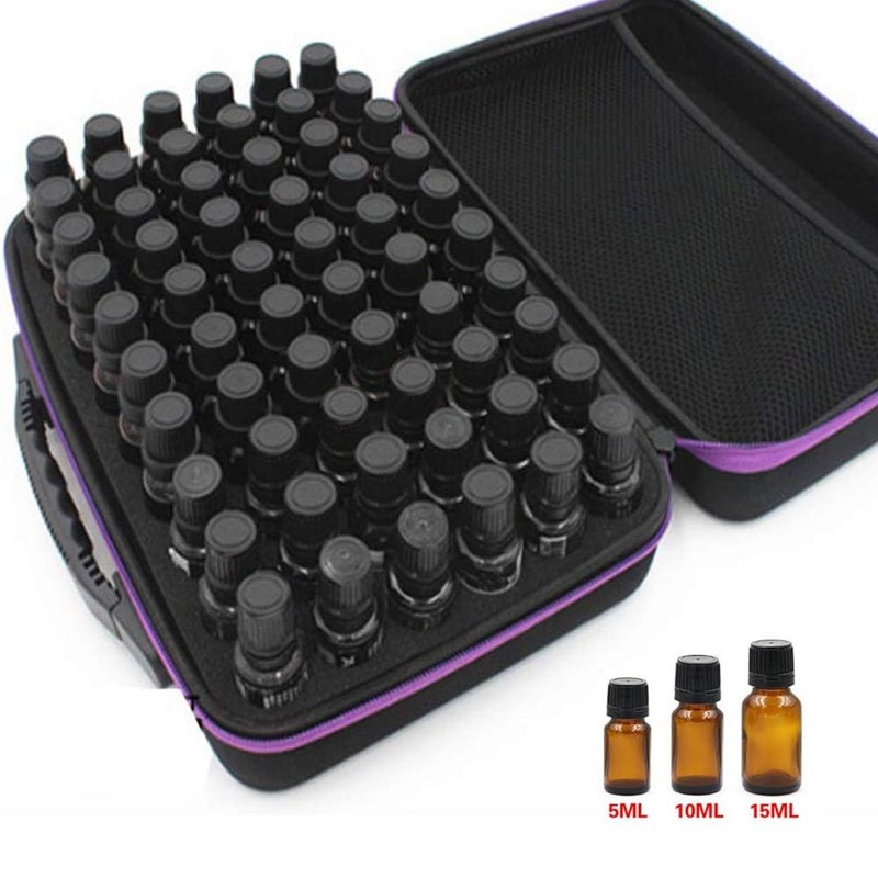 Esoes 60 Bottle Essential Oil Storage Organizer Carrying Case  Essential Oils Holders Organizer Carrying Case Essential Oil Bag Holds 5ml 10ml 15ml Bottle for doTerra Young Living Oils  Christmas Gifts - Image 4